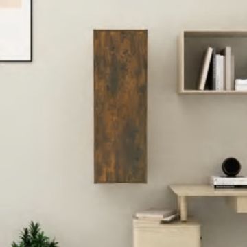 vidaXL Tv-meubel 30,5x30x90 cm bewerkt hout gerookt eikenkleurig