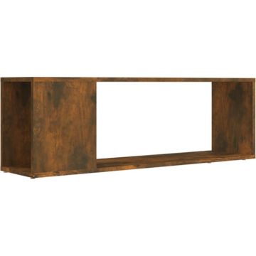 vidaXL Tv-meubel 100x24x32 cm bewerkt hout gerookt eikenkleurig