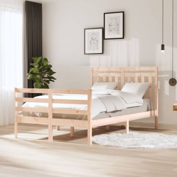 vidaXL Bedframe massief hout 120x200 cm