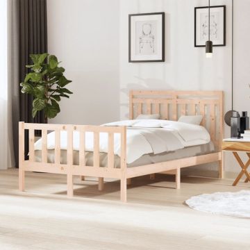 vidaXL Bedframe massief hout 120x190 cm 4FT Small Double