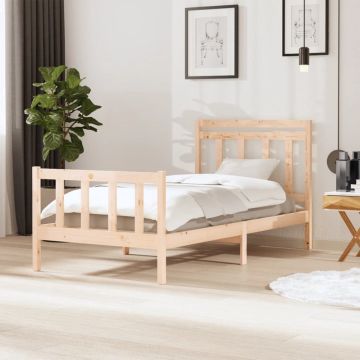 vidaXL Bedframe massief hout 100x200 cm