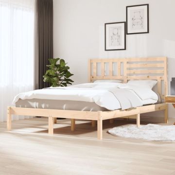 vidaXL Bedframe massief grenenhout 120x190 cm 4FT small double