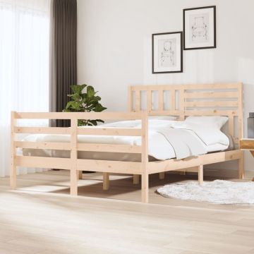 vidaXL Bedframe massief hout 120x190 cm 4FT small double