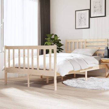 vidaXL Bedframe massief hout 120x190 cm 4FT Small Double