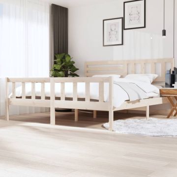 vidaXL Bedframe massief hout 200x200 cm