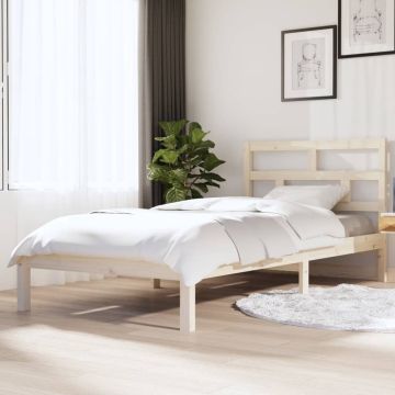 vidaXL Bedframe massief grenenhout 90x200 cm