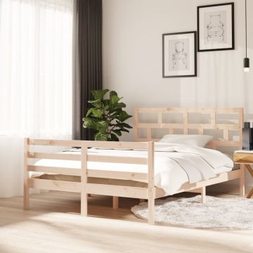 vidaXL Bedframe massief grenenhout 140x200 cm