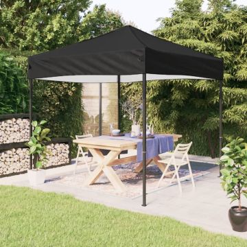 vidaXL Partytent inklapbaar 2x2 m zwart