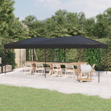 vidaXL Partytent inklapbaar 3x6 m antracietkleurig