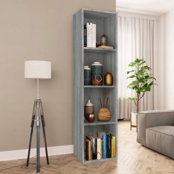 vidaXL Boekenkast / tv-meubel 36x30x143 cm grijs sonoma eikenkleurig