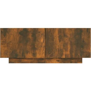 vidaXL Tv-meubel 100x35x40 cm bewerkt hout gerookt eikenkleurig