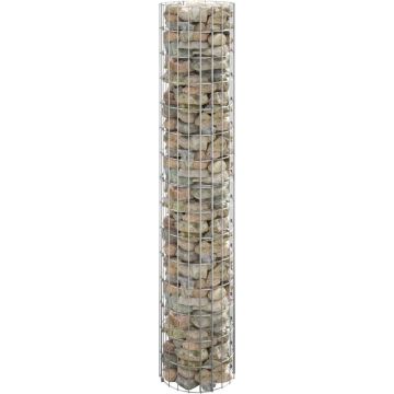 vidaXL Gabion paal rond Ø30x150 cm gegalvaniseerd staal