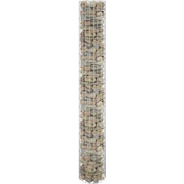 vidaXL Gabion paal rond Ø30x200 cm gegalvaniseerd staal