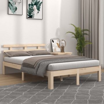 vidaXL Bedframe massief hout 120x200 cm