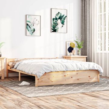 vidaXL Bedframe massief hout 150x200 cm 5FT King Size