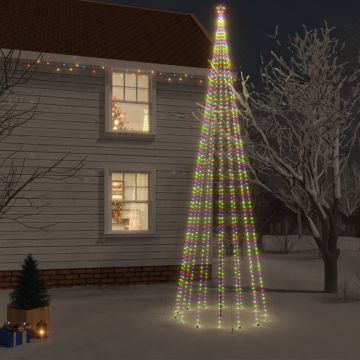 vidaXL Kerstboom met grondpin 1134 LED's meerkleurig 800 cm