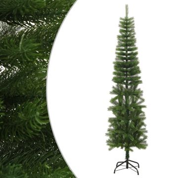 vidaXL Kunstkerstboom met standaard smal 240 cm PE