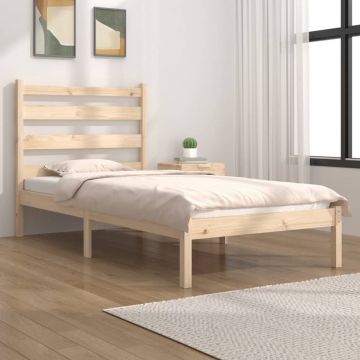 vidaXL Bedframe massief grenenhout 90x200 cm