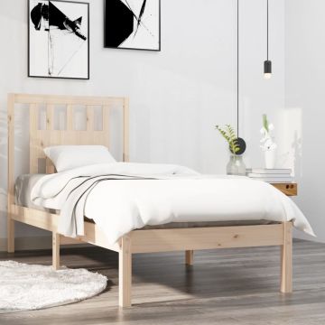 vidaXL Bedframe massief hout 90x190 cm 3FT Single