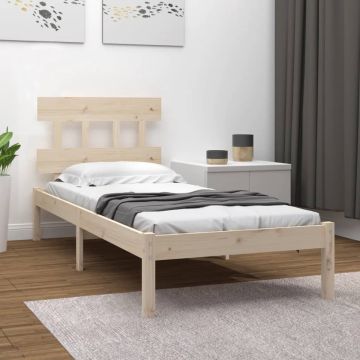 vidaXL Bedframe massief hout 90x190 cm 3FT6 Single