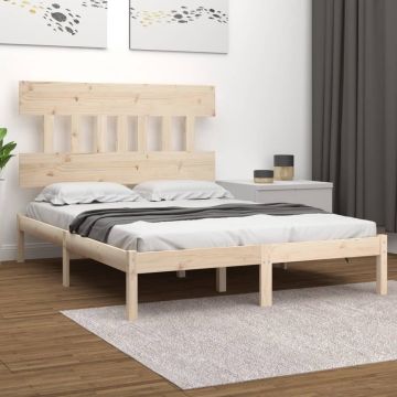 vidaXL Bedframe massief hout 120x190 cm 4FT Small Double