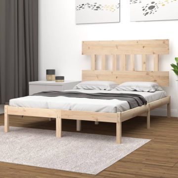 vidaXL Bedframe massief hout 200x200 cm