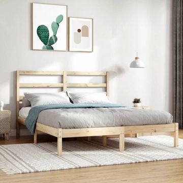 vidaXL Bedframe massief hout 120x190 cm 4FT Small Double