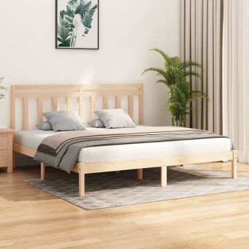 vidaXL Bedframe massief hout 200x200 cm