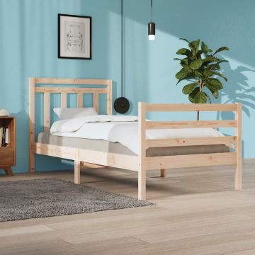 vidaXL Bedframe massief hout 90x200 cm