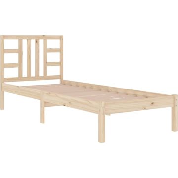 vidaXL Bedframe massief hout 75x190 cm 2FT6 Small Single