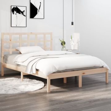 vidaXL Bedframe massief hout 120x190 cm 4FT Small Double