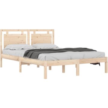 vidaXL Bedframe massief hout 180x200 cm 6FT Super King