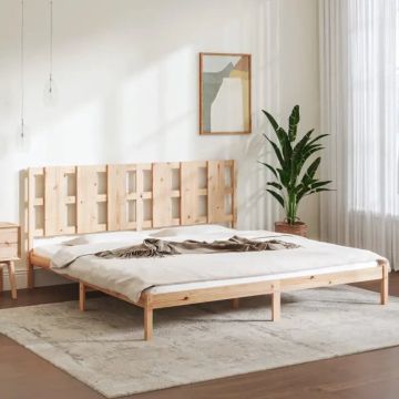 vidaXL Bedframe massief hout 180x200 cm 6FT Super King