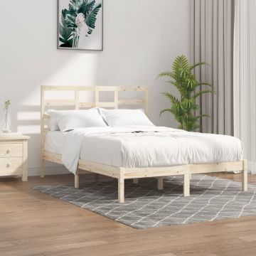 vidaXL Bedframe massief hout 120x190 cm 4FT Small Double