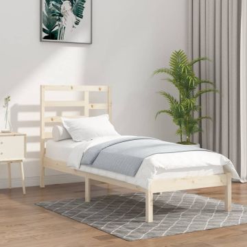 vidaXL Bedframe massief hout 100x200 cm