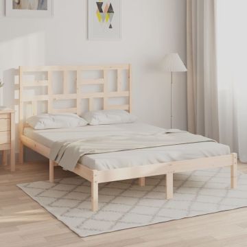 vidaXL Bedframe massief hout 120x190 cm 4FT Small Double