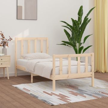 vidaXL Bedframe massief hout 90x200 cm