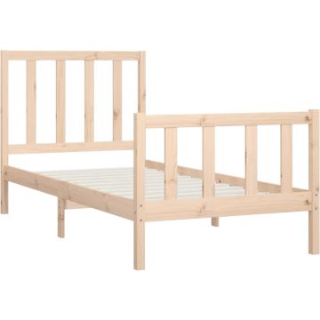 vidaXL Bedframe massief hout 100x200 cm