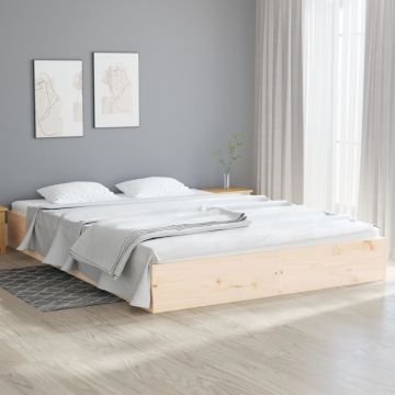 vidaXL Bedframe massief hout 180x200 cm 6FT Super King