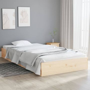 vidaXL Bedframe massief hout 90x200 cm