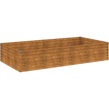 vidaXL-Plantenbak-verhoogd-195x100x36-cm-cortenstaal