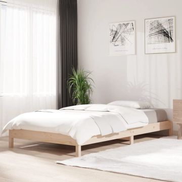 vidaXL Bed stapelbaar 80x200 cm massief grenenhout