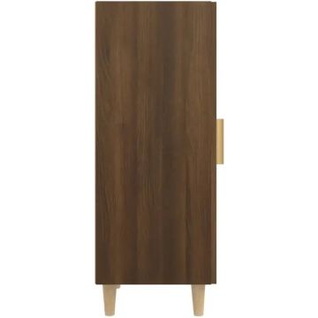 vidaXL Dressoir 34,5x34x90 cm bewerkt hout zwart