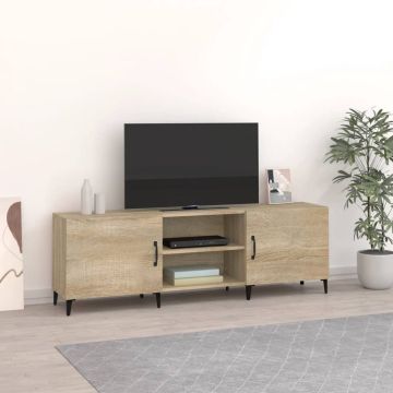 vidaXL Tv-meubel 150x30x50 cm bewerkt hout sonoma eikenkleurig