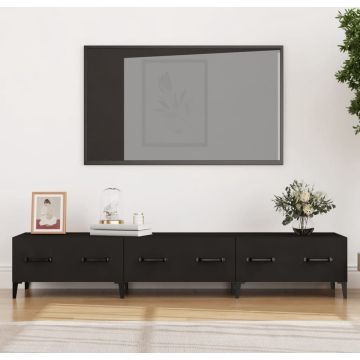 vidaXL Tv-meubel 150x34,5x30 cm bewerkt hout zwart