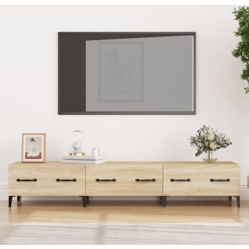 vidaXL Tv-meubel 150x34,5x30 cm bewerkt hout sonoma eikenkleurig