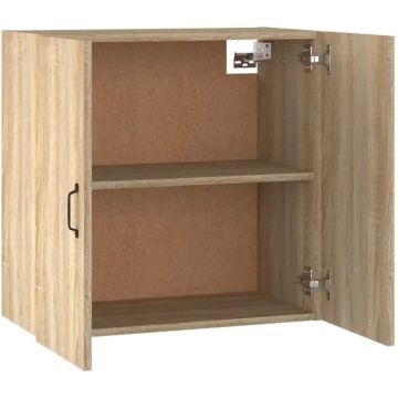 vidaXL Wandkast 60x31x60 cm bewerkt hout zwart