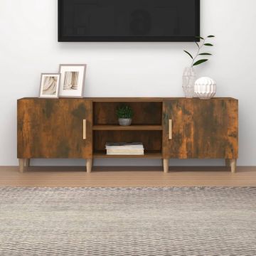 vidaXL Tv-meubel 150x30x50 cm bewerkt hout gerookt eikenkleurig