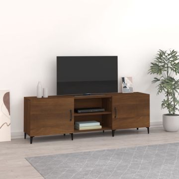 vidaXL Tv-meubel 150x30x50 cm bewerkt hout bruineikenkleurig