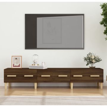 vidaXL Tv-meubel 150x34,5x30 cm bewerkt hout bruineikenkleurig